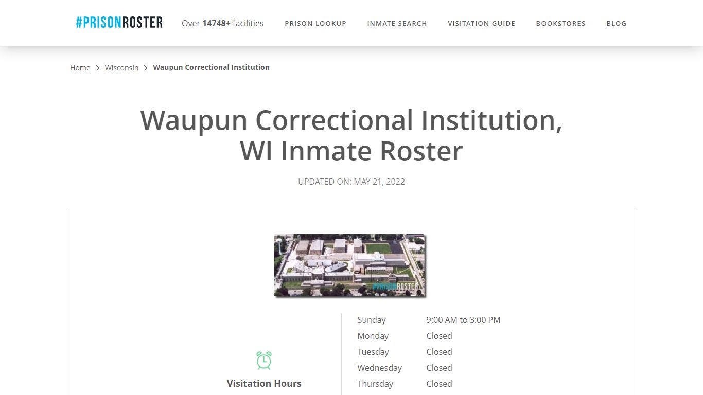 Waupun Correctional Institution, WI Inmate Roster
